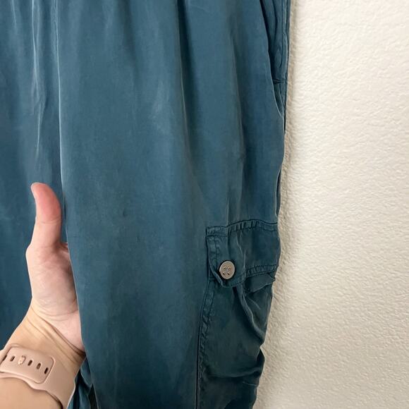 [Sweaty Betty] Teal Stargazer Blue Cargo Jogger Pants Cupro Comfortable Size XS - Picture 10 of 13